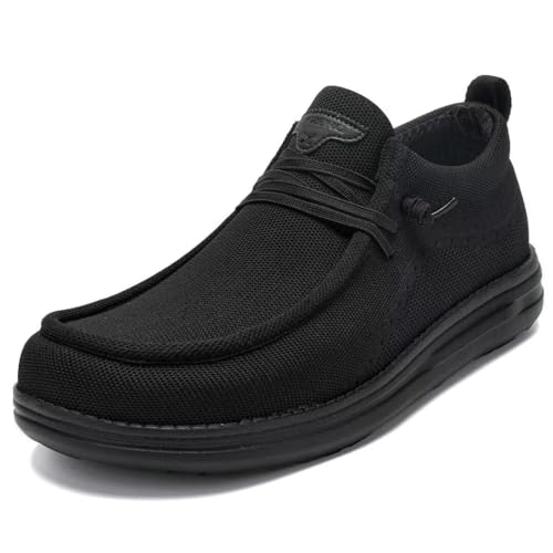 1TAZERO Wide-Shoes für Herren - Toe-Box Walking Schuhe mit Fußgewölbeunterstützung, 6e Black, 15 XX-Wide von 1TAZERO