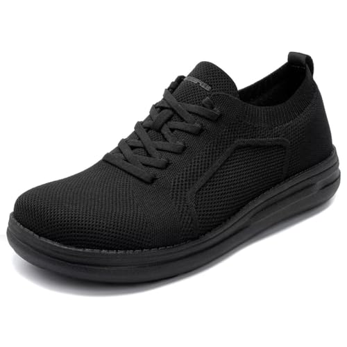 1TAZERO Wide-Shoes für Herren - Toe-Box Walking Schuhe mit Fußgewölbeunterstützung, Tiefschwarz, 44 EU von 1TAZERO