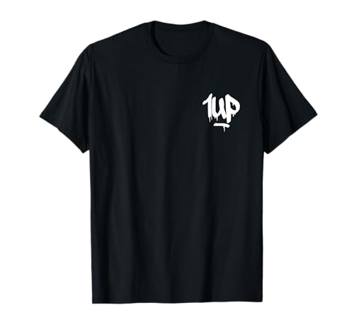 1UP CREW Logo Graffiti Dripping Marker Damen T-Shirt Schwarz S EU 40.5 von 1UP CREW