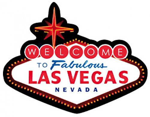 1art1 Las Vegas Logo Las Vegas Poster-Sticker Tattoo Aufkleber 9x9 cm von 1art1