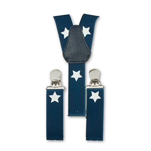 1buy3 Hosenträger dunkelblau-sterne| Y-Form | 3 Clips | 1-5 Jahre|verstellbar | über 30 Modelle von 1buy3