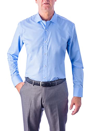 1st American Elegant Herren Langarmhemd 100% Baumwolle Perlgrau Silk Touch Regular Fit Italienischer Kragen – Bügellose Größen Bis XXXXL 1st American Elegant Herren Langarmhemd 100% Baumwolle Perlgrau Silk Touch Regular Fit Italienischer Kragen – Bügellose Größen Bis XXXXL von 1st American