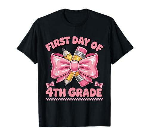 Erster Tag der 4. Klasse Zurück zur Schule Coquette Girls Kids T-Shirt Erster Tag der 4. Klasse Zurück zur Schule Coquette Girls Kids T-Shirt von 1st Day Of Fourth Grade Teachers Men Women