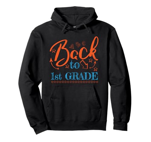Erste Klasse Zurück zur Schule Erster Tag Boy Girl Pullover Hoodie Erste Klasse Zurück zur Schule Erster Tag Boy Girl Pullover Hoodie von 1st Grade Back To School & Co.