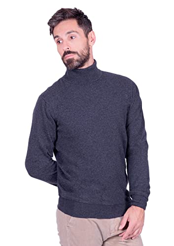 1stAmerican Made in Italy Langärmliger Und Einfarbiger Rollkragenpullover Herren aus 100% Reine Kaschmir Winterliche Pullover Cashmere von 1stAmerican