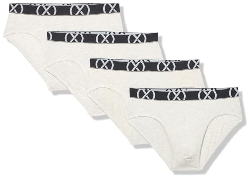 2(X)IST Herren (X) Modal 4er-Pack No Show Slip, 4 Stück, Grau meliert, Medium von 2(x)ist