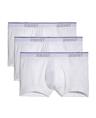 2(X)IST Herren-Badehose, Baumwolle, Stretch, 3er-Pack, Weiß/Weiß/Weiß, Large von 2(x)ist