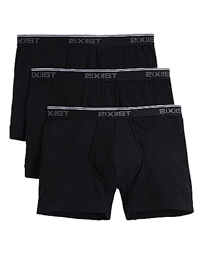 2(X)IST Herren-Boxershorts, Baumwoll-Stretch, Multipack, Schwarz, M von 2(x)ist