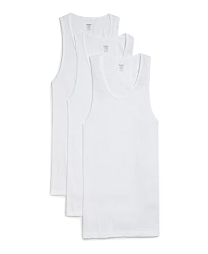 2(X)IST Herren Essential Cotton Tank Top 3-Pack, reinweß, Mittel von 2(x)ist