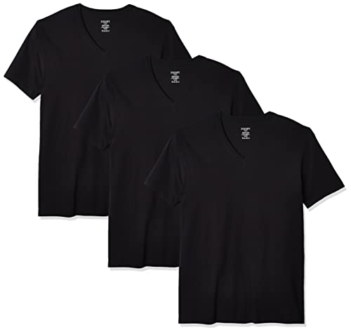 2(X)IST Herren Essential Cotton V-Neck T-Shirt 3-Pack, schwarz, Groß von 2(x)ist