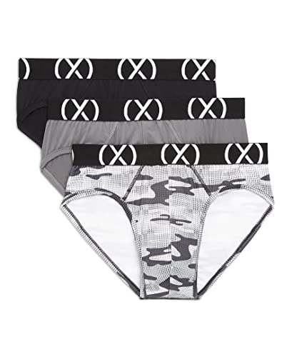 2(X)IST Micro Sport Herren Unterwäsche No Show Briefs 3er Pack, Grau, Medium von 2(x)ist