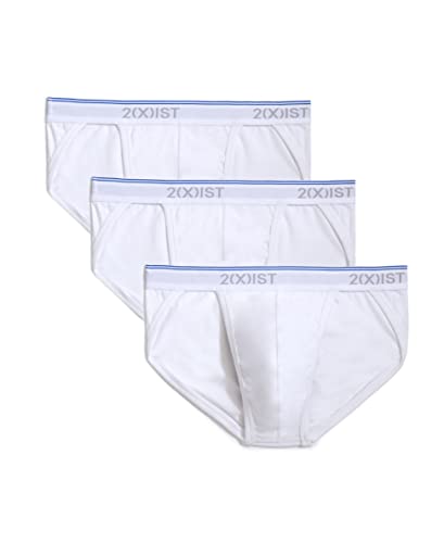 2(X)IST)ist)IST Herren Baumwoll-Stretch Sport Slip 3er Pack, Weiß, Medium von 2(x)ist
