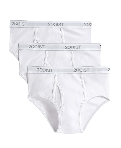 2(X)IST Herren-Slip, Baumwoll-Stretch, 3er-Pack, reinweß, L von 2(x)ist