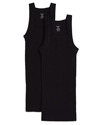 2(X)IST)ist Herren Essential Cotton Tank, Quadratisch, 2 Stück Baselayer-Shirt, Tiefschwarz, L EU von 2(x)ist