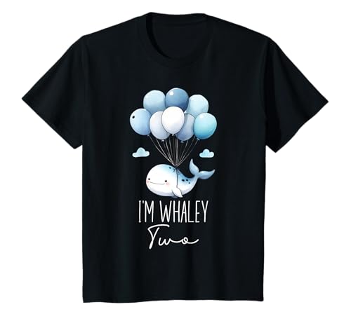 Kinder Wal 2. Geburtstag Jungen Kleinkind Aquarell Aquatic Sea Ocean T-Shirt Kinder Wal 2. Geburtstag Jungen Kleinkind Aquarell Aquatic Sea Ocean T-Shirt von 2 Year Old Second Whale Birthday Party Boy Designs