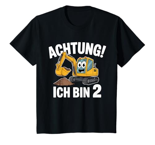 Kinder 2. Geburtstag Junge 2 Jahre Bagger Baustelle T-Shirt Kinder 2. Geburtstag Junge 2 Jahre Bagger Baustelle T-Shirt von 2. Geburtstag Bagger Baustelle Kindergeburtstag
