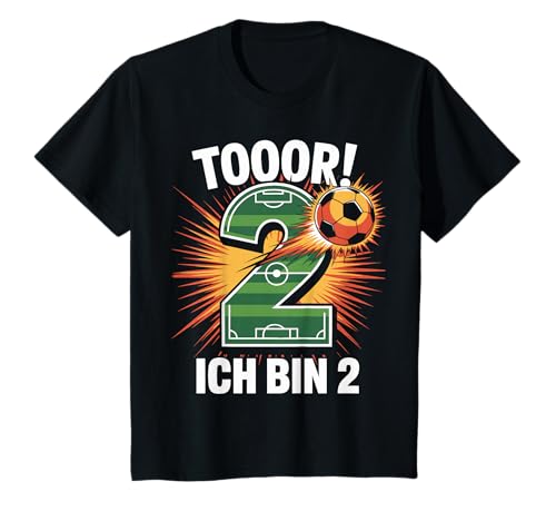 Kinder Toor Ich Bin 2 2.Geburtstag Fußball Junge 2 Jahre Cooles T-Shirt Kinder Toor Ich Bin 2 2.Geburtstag Fußball Junge 2 Jahre Cooles T-Shirt von 2. Geburtstag Junge Fußball Geschenkidee Tshirts
