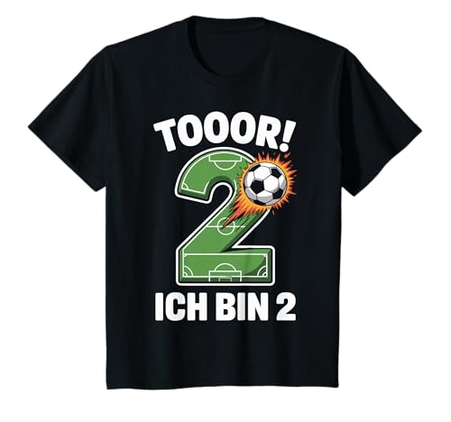 Kinder Toor Ich Bin 2 2.Geburtstag Fußball Junge 2 Jahre Cooles T-Shirt Kinder Toor Ich Bin 2 2.Geburtstag Fußball Junge 2 Jahre Cooles T-Shirt von 2. Geburtstag Junge Fußball Geschenkidee Tshirts