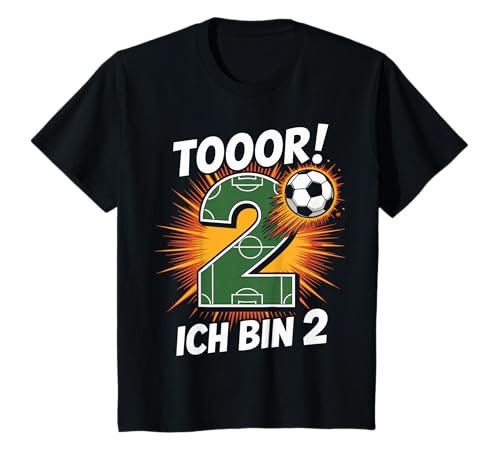 Kinder Toor Ich Bin 2 2.Geburtstag Fußball Junge 2 Jahre Cooles T-Shirt Kinder Toor Ich Bin 2 2.Geburtstag Fußball Junge 2 Jahre Cooles T-Shirt von 2. Geburtstag Junge Fußball Geschenkidee Tshirts