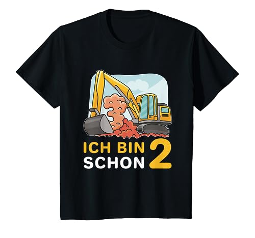 Kinder Bagger 2. Geburtstag Ich bin schon 2 Jahre Jungen Kinder T-Shirt Kinder Bagger 2. Geburtstag Ich bin schon 2 Jahre Jungen Kinder T-Shirt von 2. Kindergeburtstag Bagger Baustelle Bauarbeiter