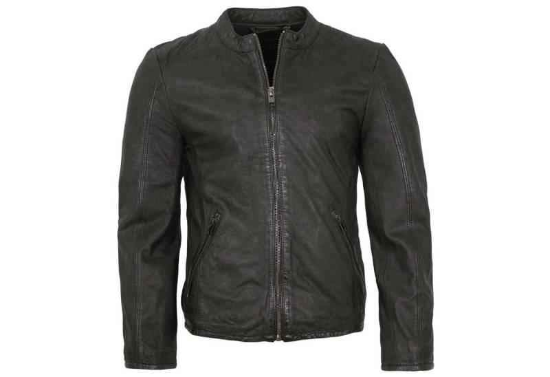 2.0 by Mauritius Lederjacke G2MIke 2.0 by Mauritius - Herren Lederjacke Lammnubuk schwarz von 2.0 by Mauritius