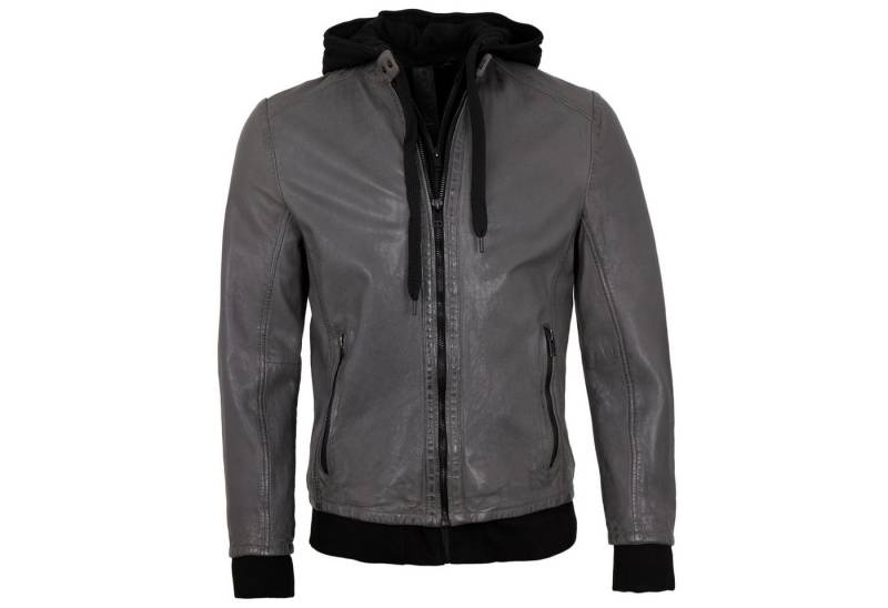 2.0 by Mauritius Lederjacke G2MKailan 2.0 by Mauritius - Herren Lederjacke Kapuze Lammnappa grau von 2.0 by Mauritius