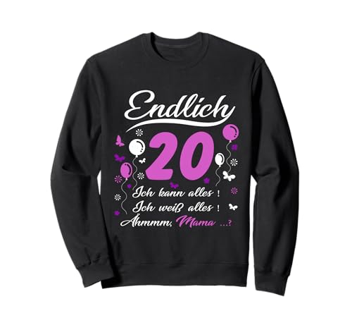 20. Geburtstag Mädchen lustig - Endlich 20 Ich kann Alles Sweatshirt 20. Geburtstag Mädchen lustig - Endlich 20 Ich kann Alles Sweatshirt von 20 Geburtstag Mädchen Geschenk lustig 20. Ehrentag