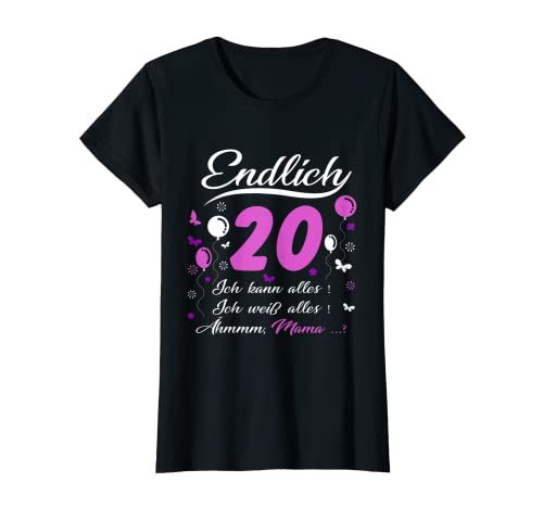 Damen 20. Geburtstag Mädchen lustig - Endlich 20 Ich kann alles T-Shirt Damen 20. Geburtstag Mädchen lustig - Endlich 20 Ich kann alles T-Shirt von 20 Geburtstag Mädchen Geschenk lustig 20. Ehrentag