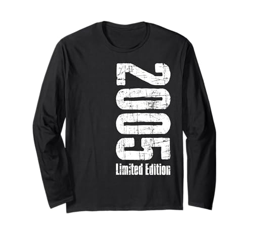 20. Geburtstag Geschenke Mädchen Junge 2005 Limited Edition Langarmshirt von 20 Jahre Mann Frau Geschenkidee 2005 geboren