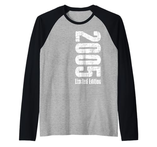 20. Geburtstag Geschenke Mädchen Junge 2005 Limited Edition Raglan von 20 Jahre Mann Frau Geschenkidee 2005 geboren
