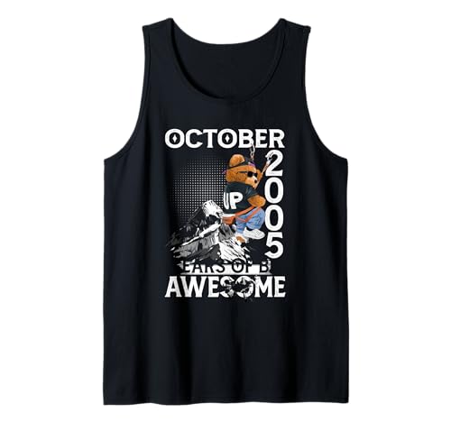 20th Birthday The Bear Legends October 2005 20 Years Old Men Tank Top 20th Birthday The Bear Legends October 2005 20 Years Old Men Tank Top von 20 Years Old Awesome Cool Bear Since October 2005