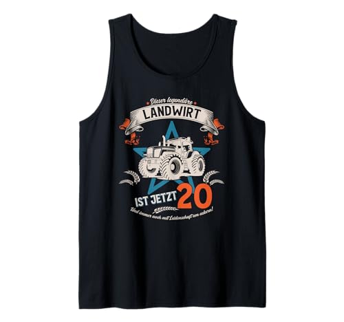 Herren 20. Geburtstag Geschenk Mann Landwirt Bauer lustiges Tank Top Herren 20. Geburtstag Geschenk Mann Landwirt Bauer lustiges Tank Top von 20. GEBURTSTAG LANDWIRT BAUER