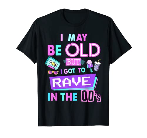 00er Jahre Design für Damen Rave Outfit & 00er Festival Kostüm T-Shirt 00er Jahre Design für Damen Rave Outfit & 00er Festival Kostüm T-Shirt von 2000s Idea For Festivals & 00s Fancy Dress Costume