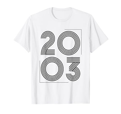 Vintage 2003 T-Shirts für Herren Retro Funny 2003 Geburtstag T-Shirt von 2003 Gift Vintage 2003 Birthday Gifts for Men