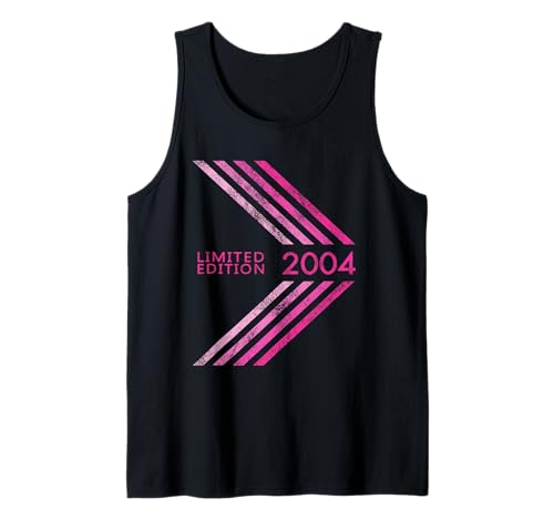 Geburtstag 2004 Limited Edition Damen Sportive Stripe Tank Top Geburtstag 2004 Limited Edition Damen Sportive Stripe Tank Top von 2004 Limited Edition Women's Birthday Accessories