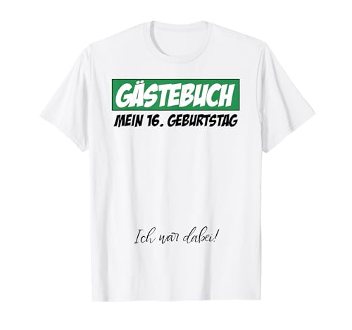 16. Geburtstag Junge Mädchen 16 Jahre 2008 Lustig Geschenk T-Shirt von 16. Geburtstag Mädchen 16. Geburtstag Deko Junge