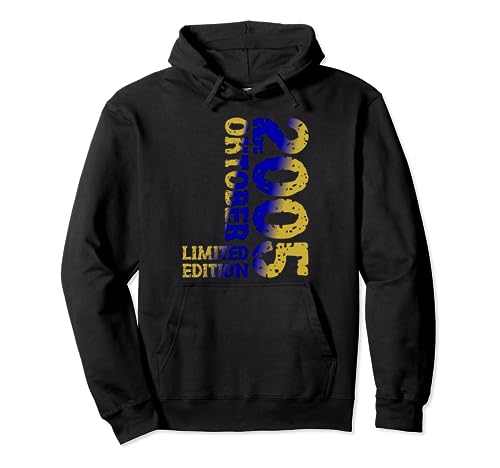 19. Geburtstag Frauen Männer Limited Edition Oktober 2005 Pullover Hoodie von 2005 Geburtstag Damen Herren Geburtstagsgeschenk