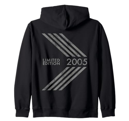 Geburtstag 2005 Limited Edition für Männer Frauen Retro Kapuzenjacke von 2005 Limited Edition Mens Womens Birthday