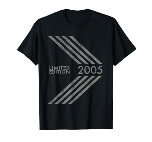 Geburtstag 2005 Limited Edition für Männer Frauen Retro T-Shirt Geburtstag 2005 Limited Edition für Männer Frauen Retro T-Shirt von 2005 Limited Edition Mens Womens Birthday