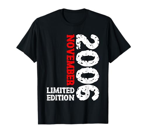 19. Geburtstag Frauen Männer Limited Edition November 2006 T-Shirt von 2006 Geburtstag Damen Herren Geburtstagsgeschenk