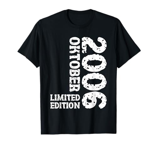 19. Geburtstag Frauen Männer Limited Edition Oktober 2006 T-Shirt von 2006 Geburtstag Damen Herren Geburtstagsgeschenk