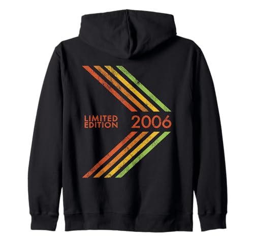 Geburtstag für Männer Frauen 2006 Limited Edition Sportive Kapuzenjacke von 2006 Limited Edition Birthday For Women Men