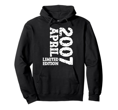 18. Geburtstag Deko Frauen Männer Limited Edition April 2007 Pullover Hoodie 18. Geburtstag Deko Frauen Männer Limited Edition April 2007 Pullover Hoodie von 2007 Geburtstag Damen Herren Geburtstagsgeschenk