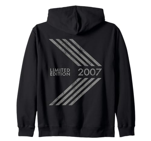 18. Geburtstag 2007 Limited Edition für Jungen Mädchen Retro Kapuzenjacke von 2007 Limited Edition Boys Girls 18th Birthday