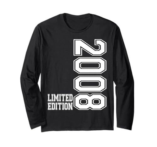 18. Geburtstag Junge Mädchen 18 Jahre 2008 Dekoration Lustig Langarmshirt 18. Geburtstag Junge Mädchen 18 Jahre 2008 Dekoration Lustig Langarmshirt von 2008 18. Geburtstag 18 Jahre Herren Dame Deko