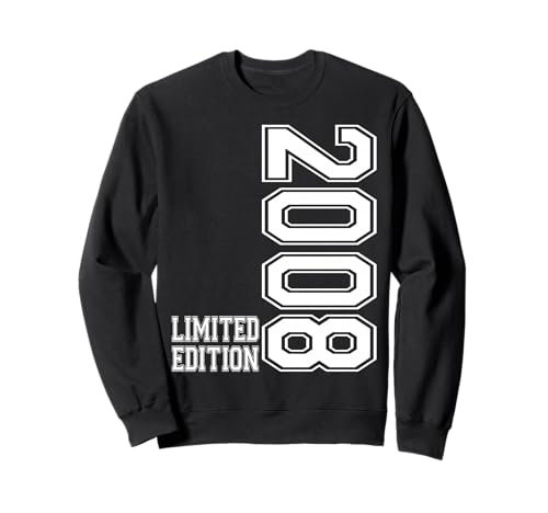 18. Geburtstag Junge Mädchen 18 Jahre 2008 Dekoration Lustig Sweatshirt von 2008 18. Geburtstag 18 Jahre Herren Dame Deko
