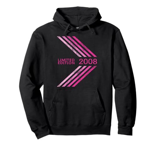 Geburtstag 2008 Limited Edition Mädchen Sportive Stripe Pullover Hoodie Geburtstag 2008 Limited Edition Mädchen Sportive Stripe Pullover Hoodie von 2008 Limited Edition Girl's Birthday Accessories