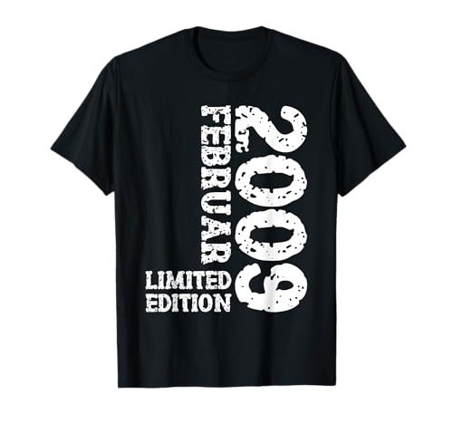 16. Geburtstag Frauen Männer Limited Edition Februar 2009 T-Shirt 16. Geburtstag Frauen Männer Limited Edition Februar 2009 T-Shirt von 2009 Geburtstag Damen Herren Geburtstagsgeschenk