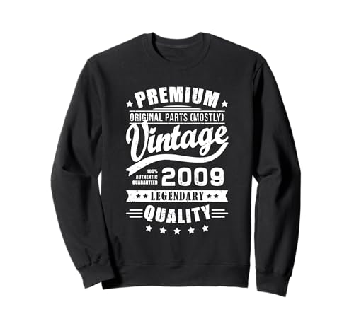 Vintage 2009 T-Shirts für Herren Retro Funny 2009 Geburtstag Sweatshirt von 2009 Geschenk Vintage 2009 Geburtstagsgeschenke