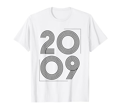 Vintage 2009 T-Shirts für Herren Retro Funny 2009 Geburtstag T-Shirt von 2009 Geschenk Vintage 2009 Geburtstagsgeschenke